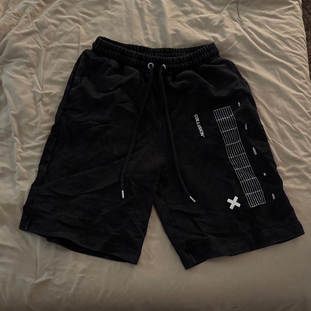 Gallasonic Black Athletic Men's Shorts